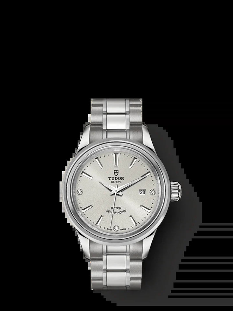 Style, Stainless Steel and Diamond-Set, 28Mm, Ref# M12100-0003