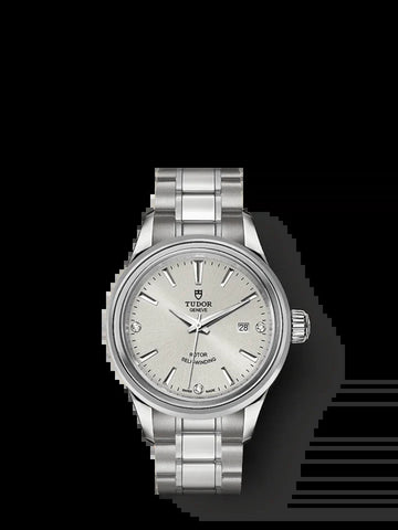 Style, Stainless Steel and Diamond-Set, 28Mm, Ref# M12100-0003
