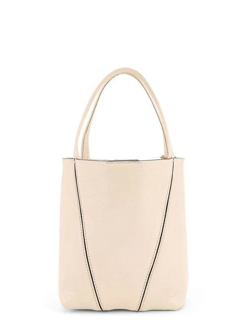 SPIN SMALL LEATHER TOTE