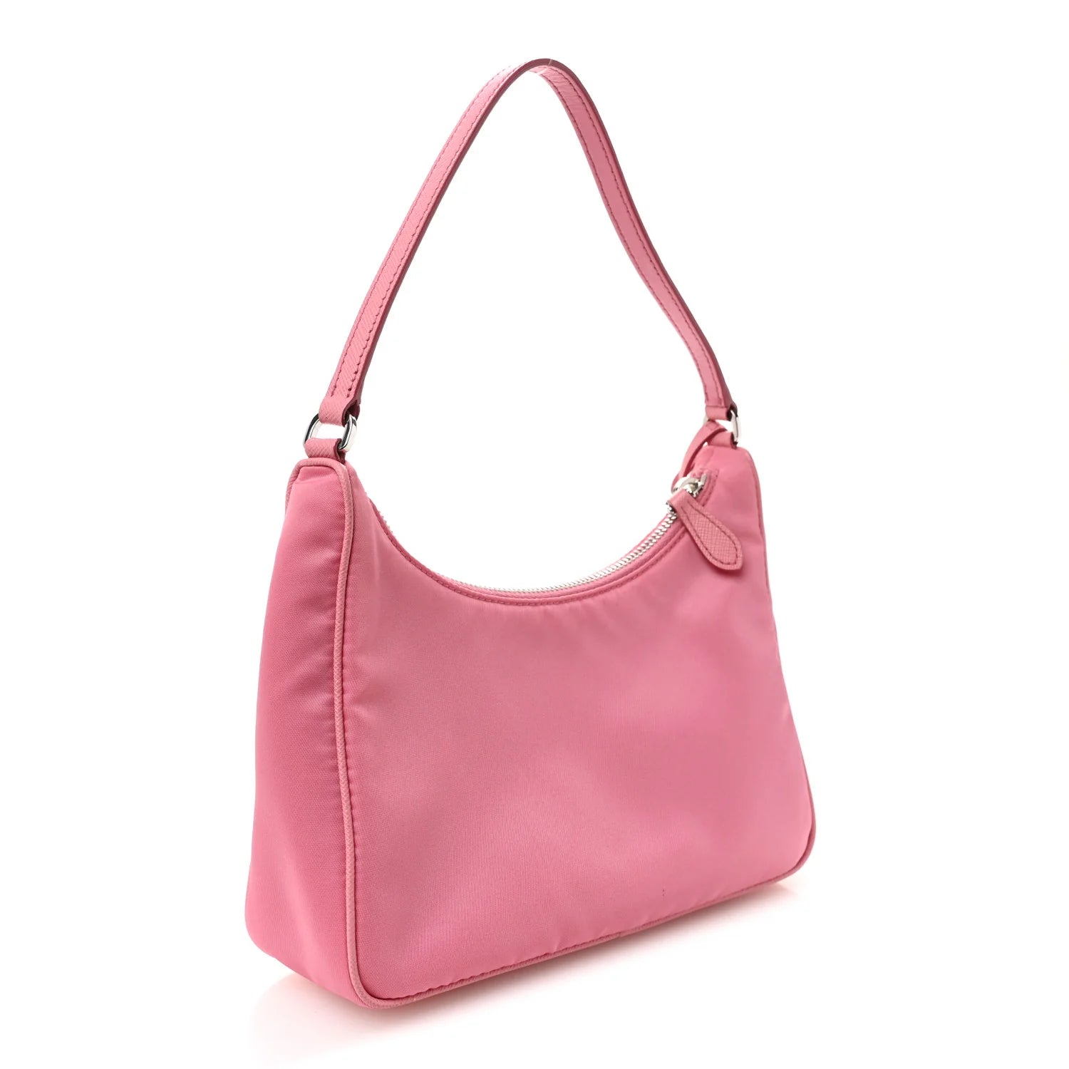 Tessuto Nylon Saffiano Mini Re-Edition 2005 Bag Begonia