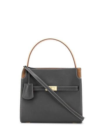 CONTRASTING STITCHING and GOLD DETAILS, SINGLE HANDLE and ADJUSTABLE and REMOVABLE SHOULDER STRAP.