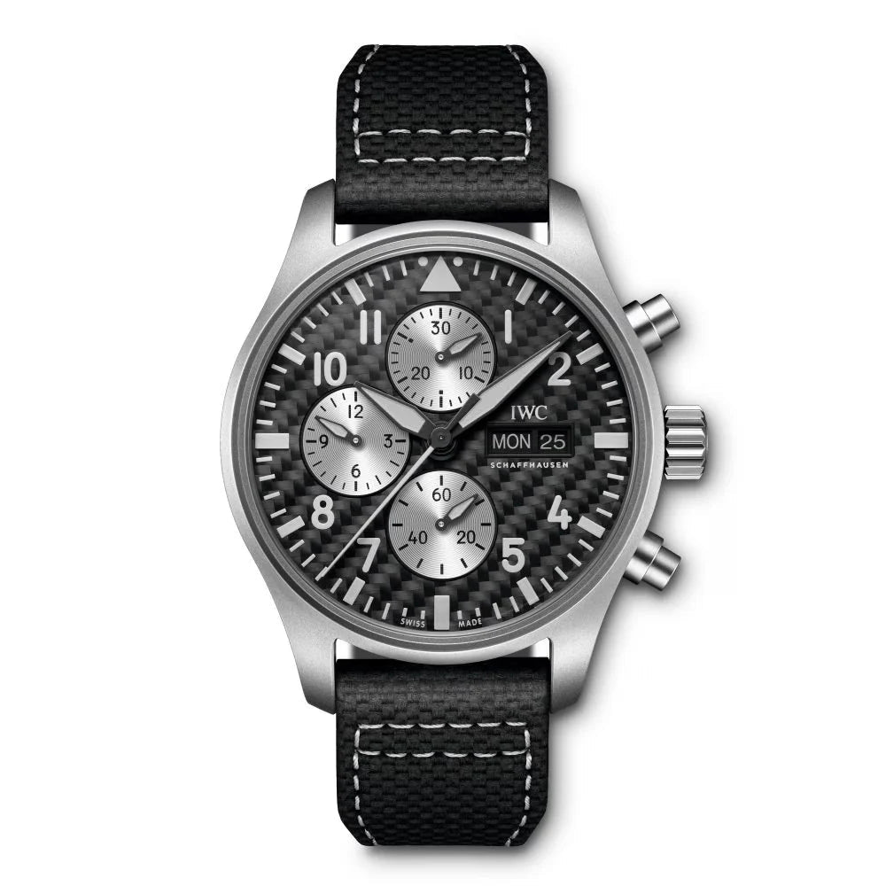 Unworn  Pilot’S Watch Chronograph Edition “AMG”, Titanium, 43 Mm, Ref# IW377903, Box and Papers