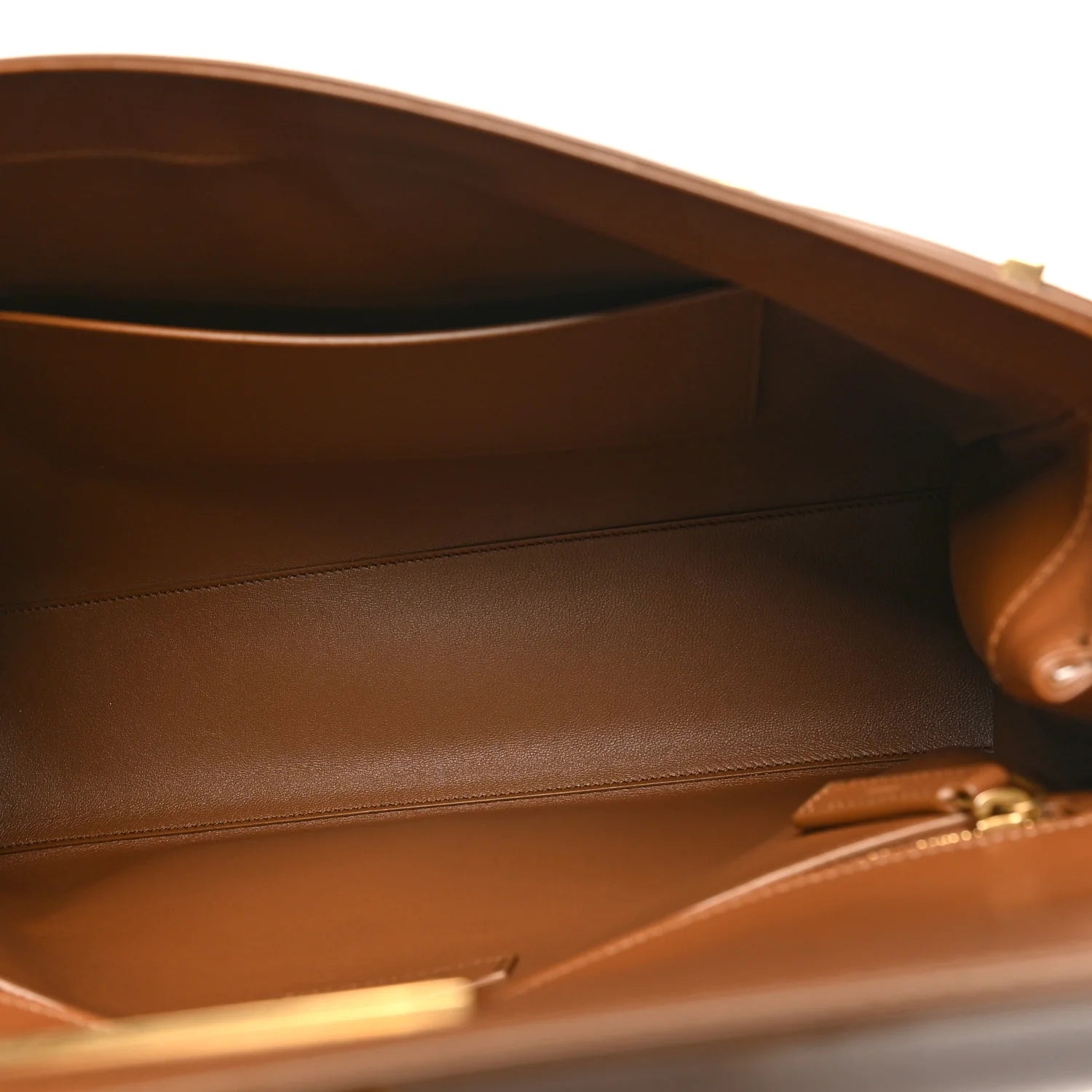 Smooth Calfskin Manhattan Top Handle Brown