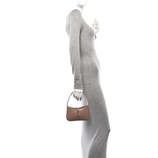 Smooth Calfskin Le 5 a 7 Mini Hobo Rosy Sand