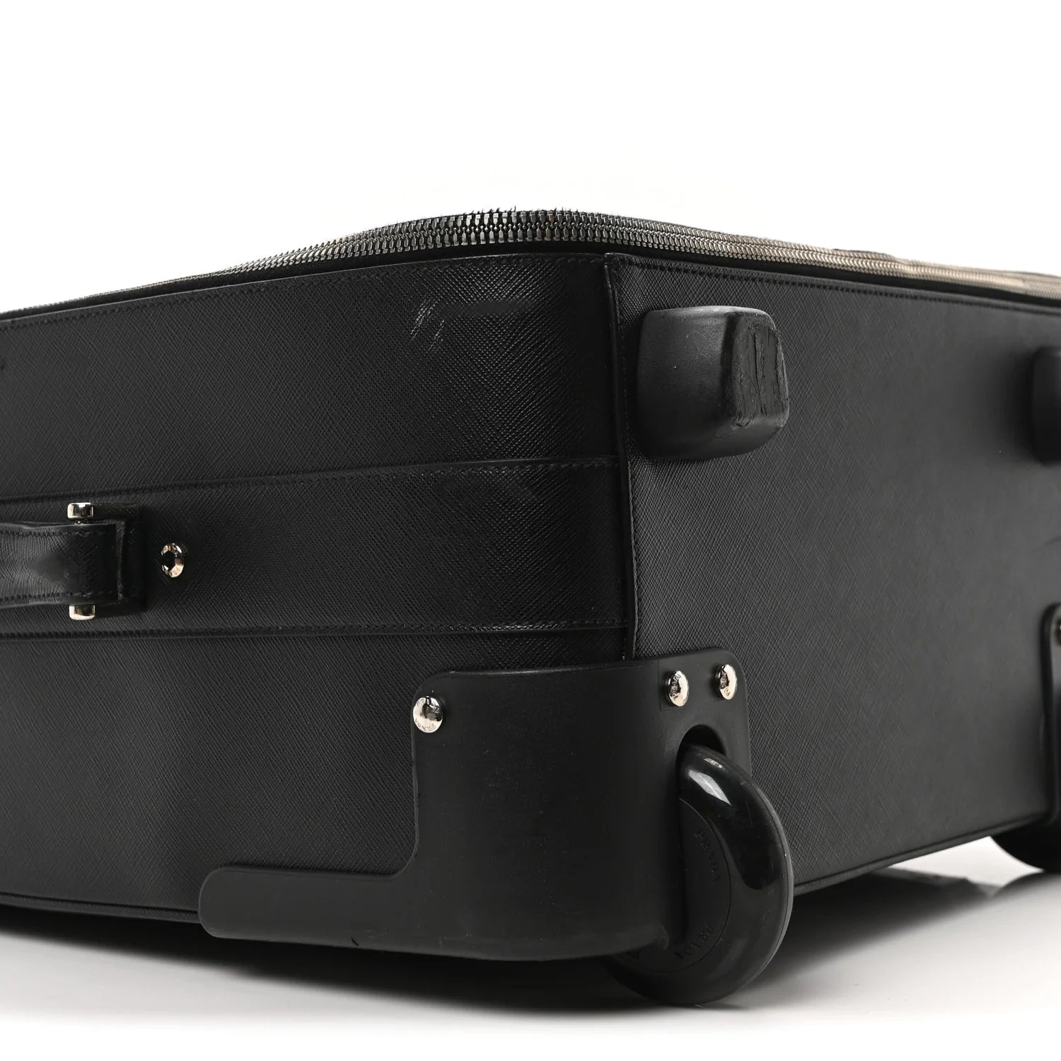 Saffiano Trolley Luggage Black