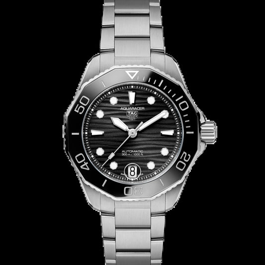 Unworn  Aquaracer Professional 300 Date, Stainless Steel, Ref# WBP231D.BA0626, Box & Papers