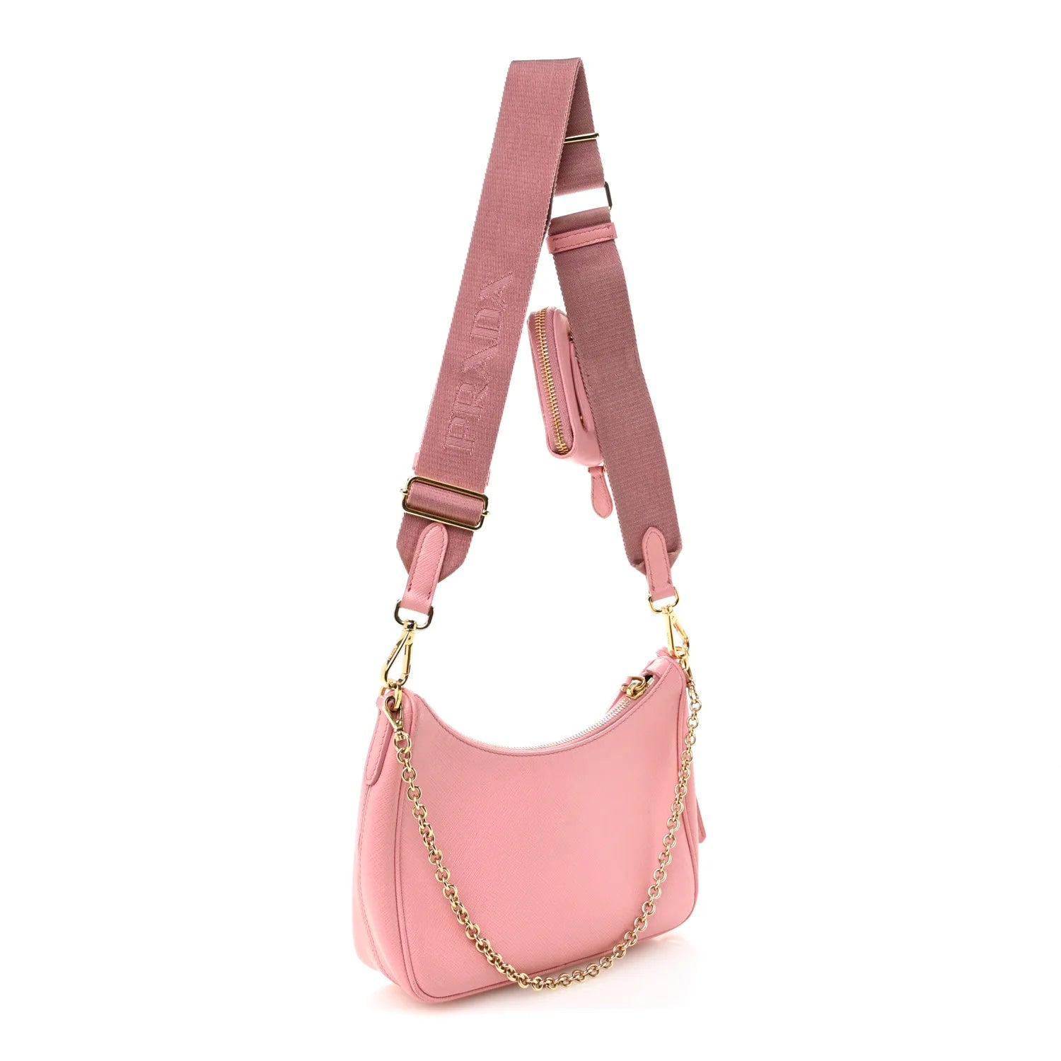 Saffiano Lux Re-Edition 2005 Shoulder Bag Petalo