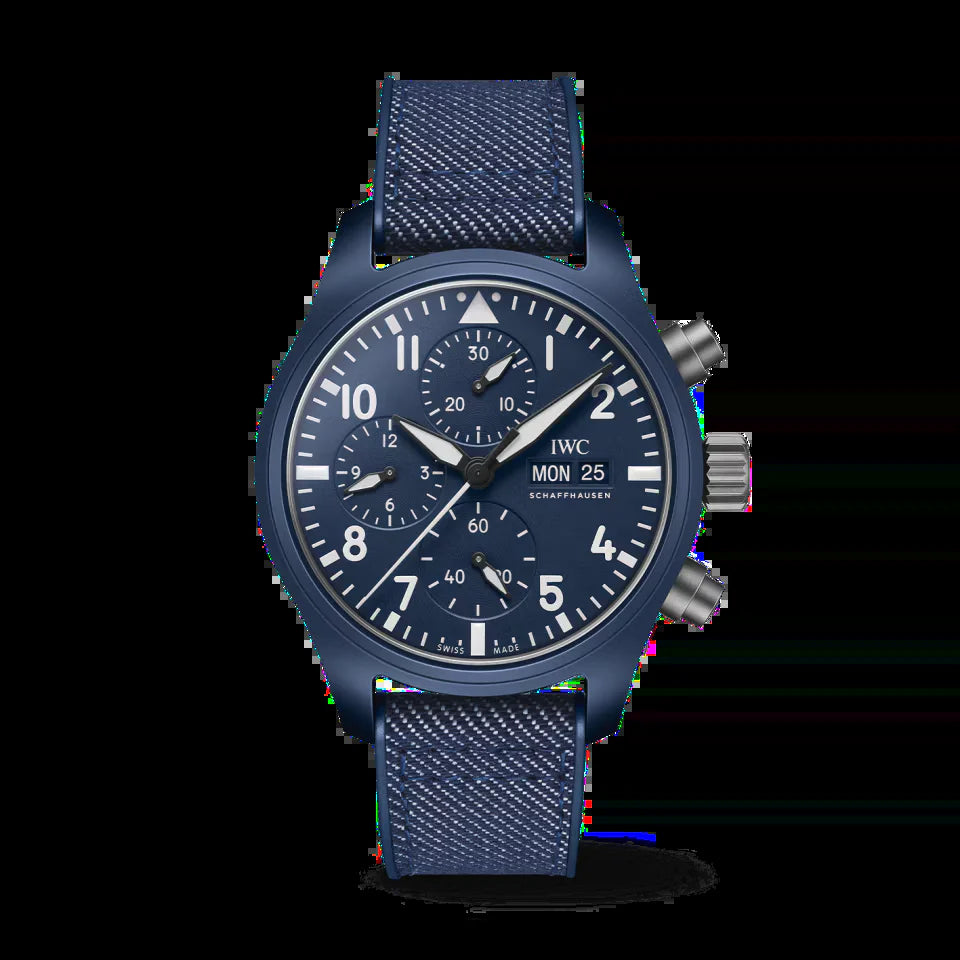 Unworn  Pilot’S Watch Chronograph 41 TOP GUN Oceana, Ceramic, Titanium, 41.9Mm, Ref# IW389404, Box and Papers