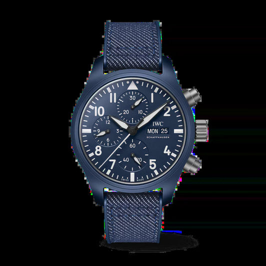 Unworn  Pilot’S Watch Chronograph 41 TOP GUN Oceana, Ceramic, Titanium, 41.9Mm, Ref# IW389404, Box and Papers