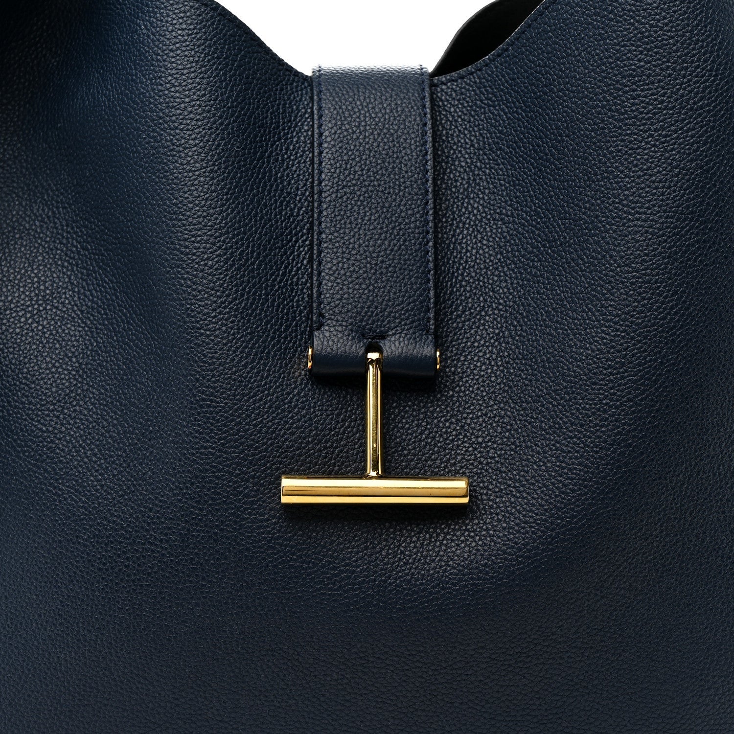 Grained Calfskin Large Tara Crossbody Denim Blue