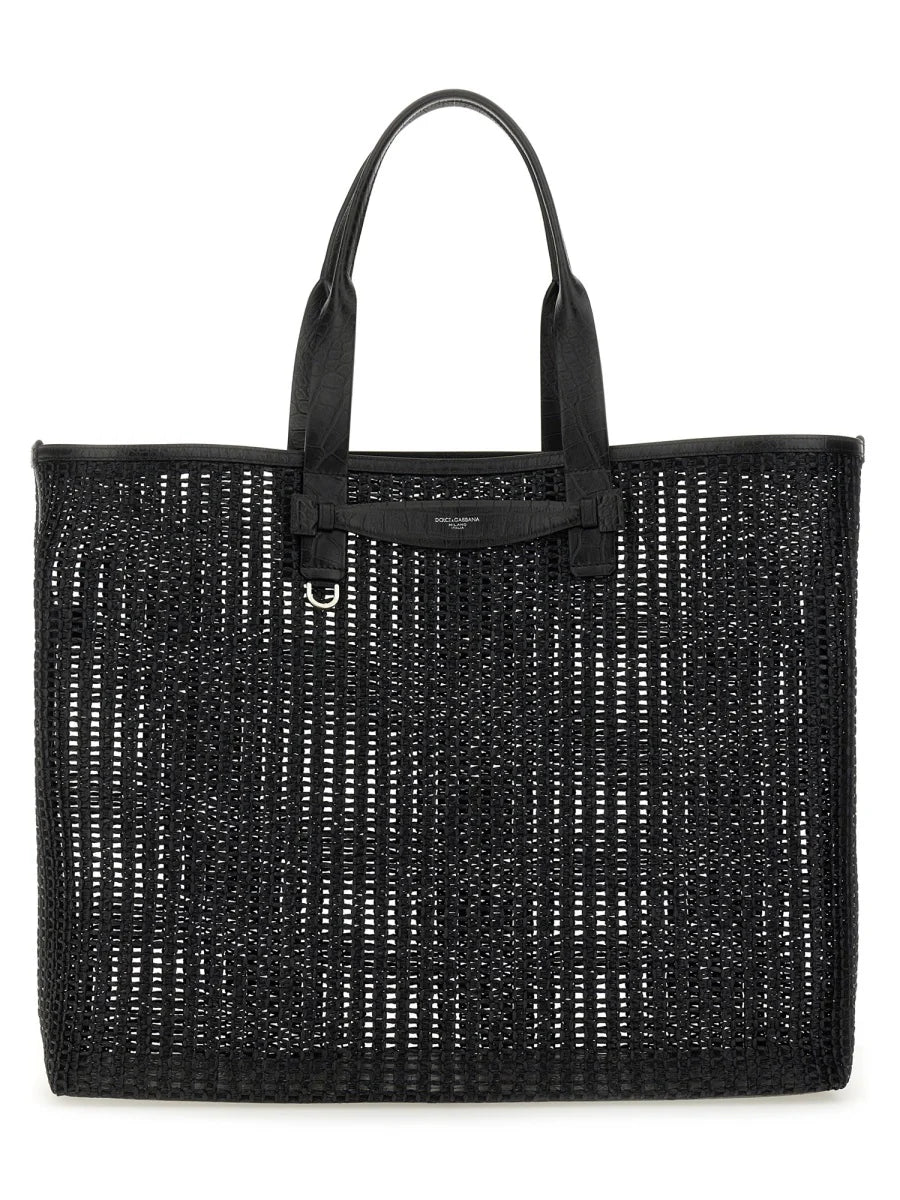 WOVEN MESH SHOPPING BAG