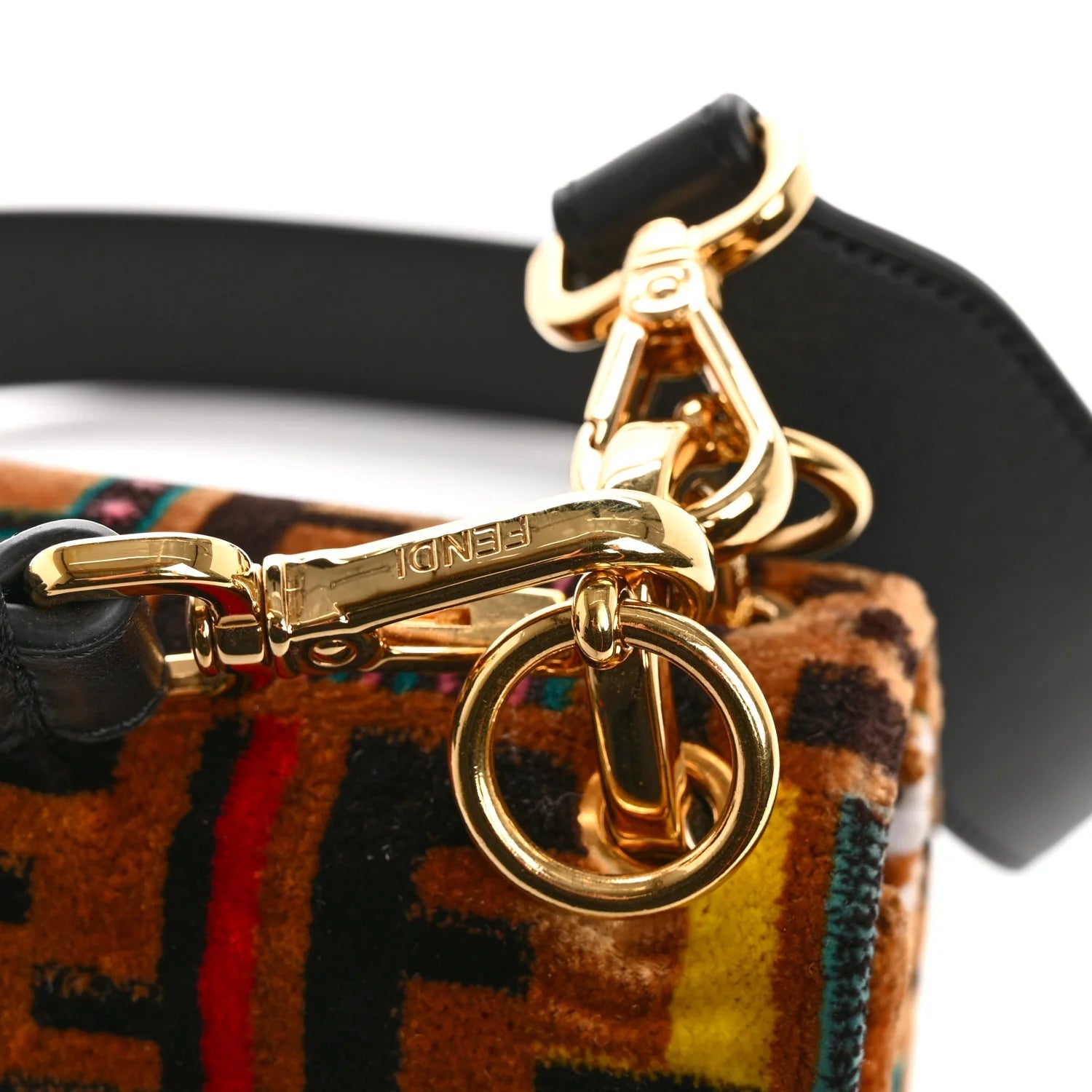 Velvet Vitello Dolce Fun Fair Kan I Shoulder Bag Tobacco Multicolor Black