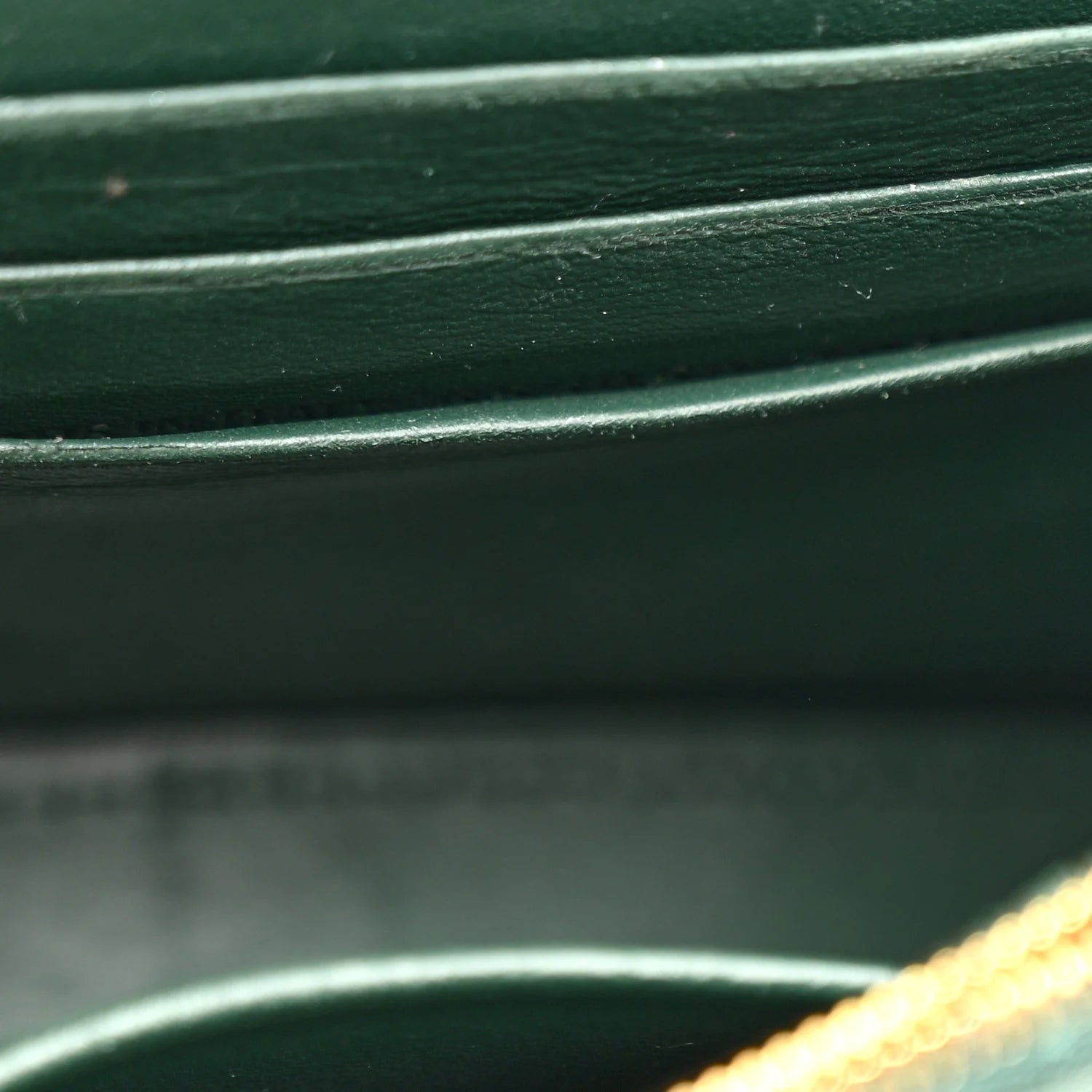 Shiny Calfskin Crocodile Embossed Hourglass Chain Bag Forest Green