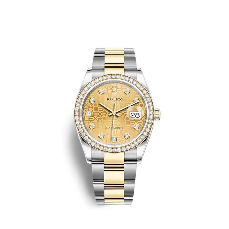 Datejust 36 Oystersteel and Yellow Gold Ref# 126283RBR-0020