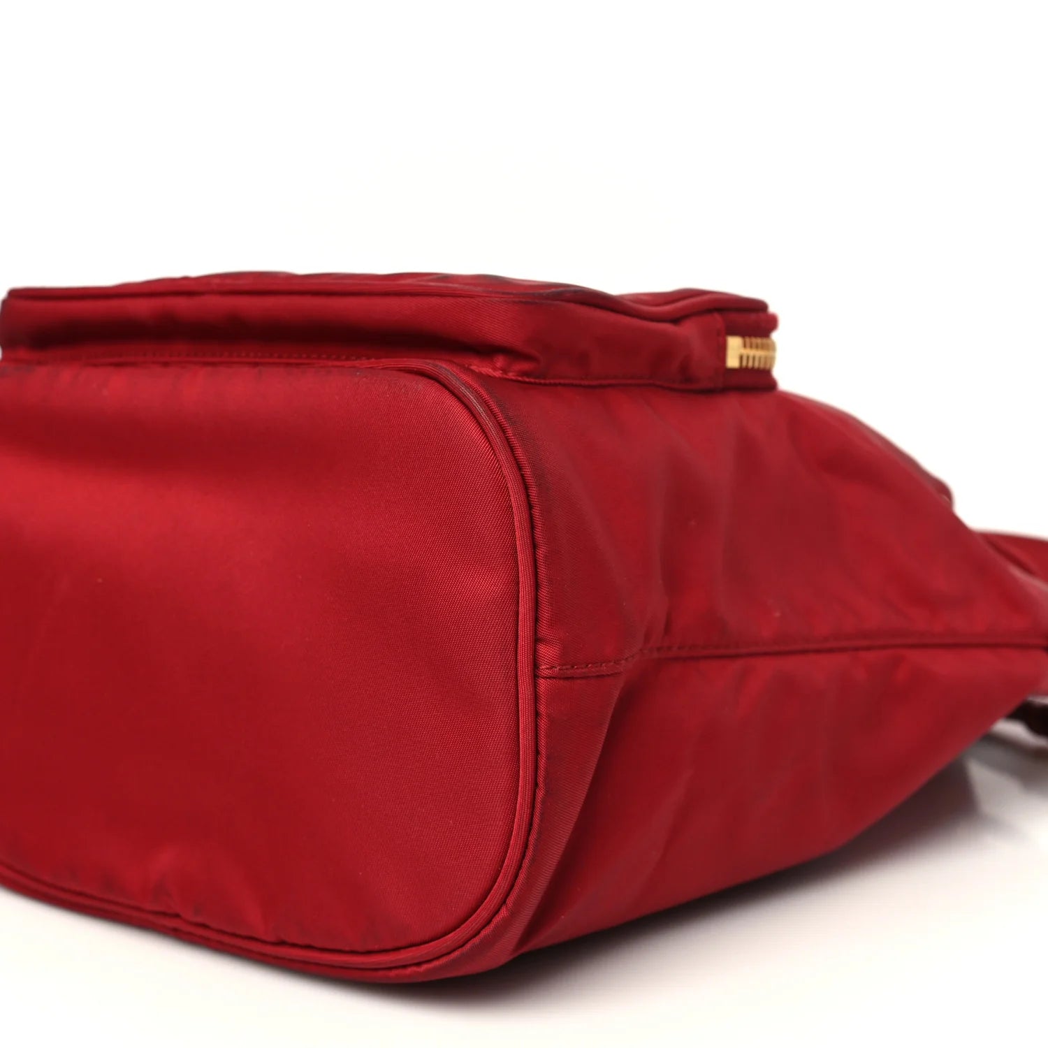 Nylon Vela Saffiano Mini Bucket Crossbody Bag