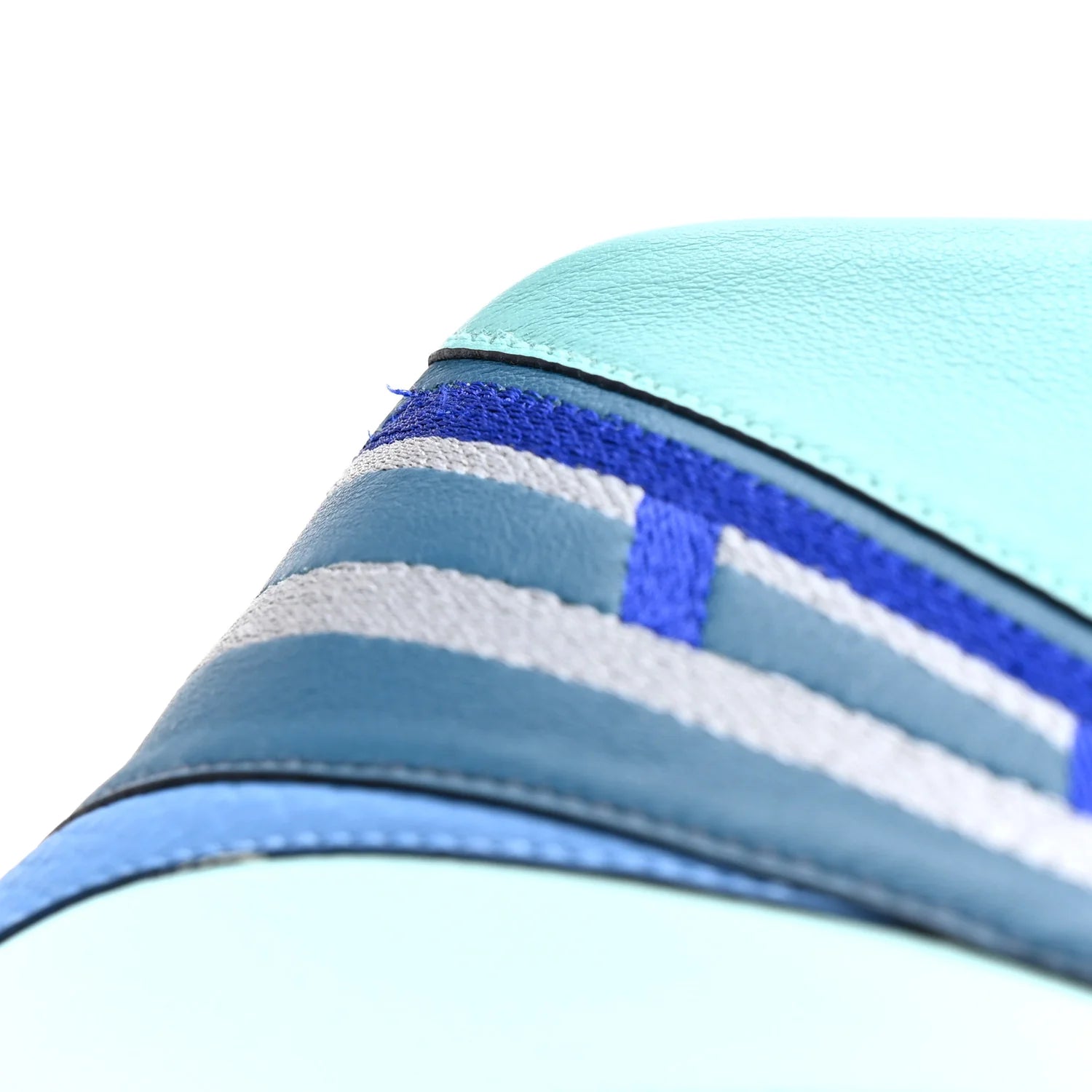 Togo Swift Endless Road Cityslide Belt Bag GM Gris Perle Bleu Electrique