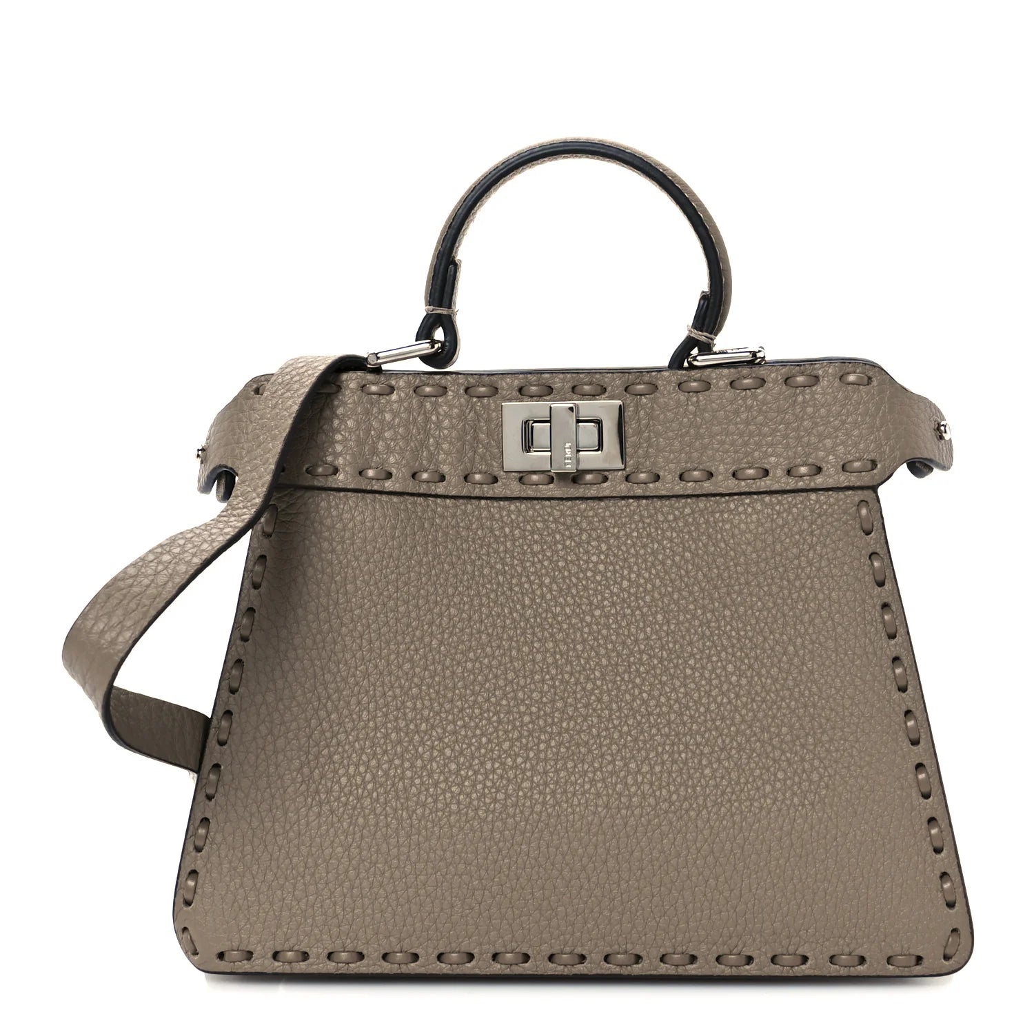 Cuoio Romano Selleria Mini Peekaboo I SEE U Iconic Satchel Fettuccia