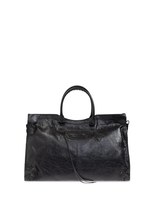 CITY TRAVEL LEATHER TOTE BAG