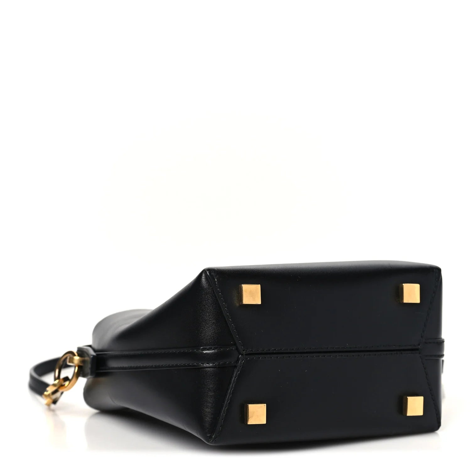 Shiny Calfskin Le 37 Mini Bucket Bag Black