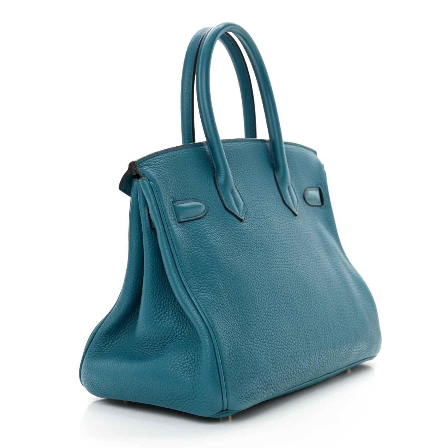 Taurillon Clemence Birkin 30 Bleu Izmir