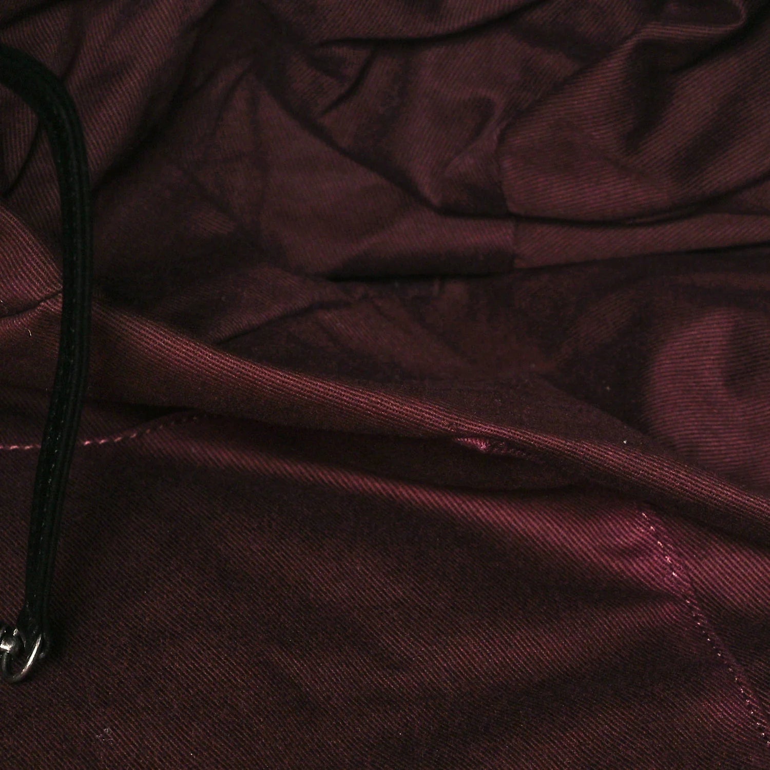 Coated Canvas Quilted Large Garment Travel Bag Black