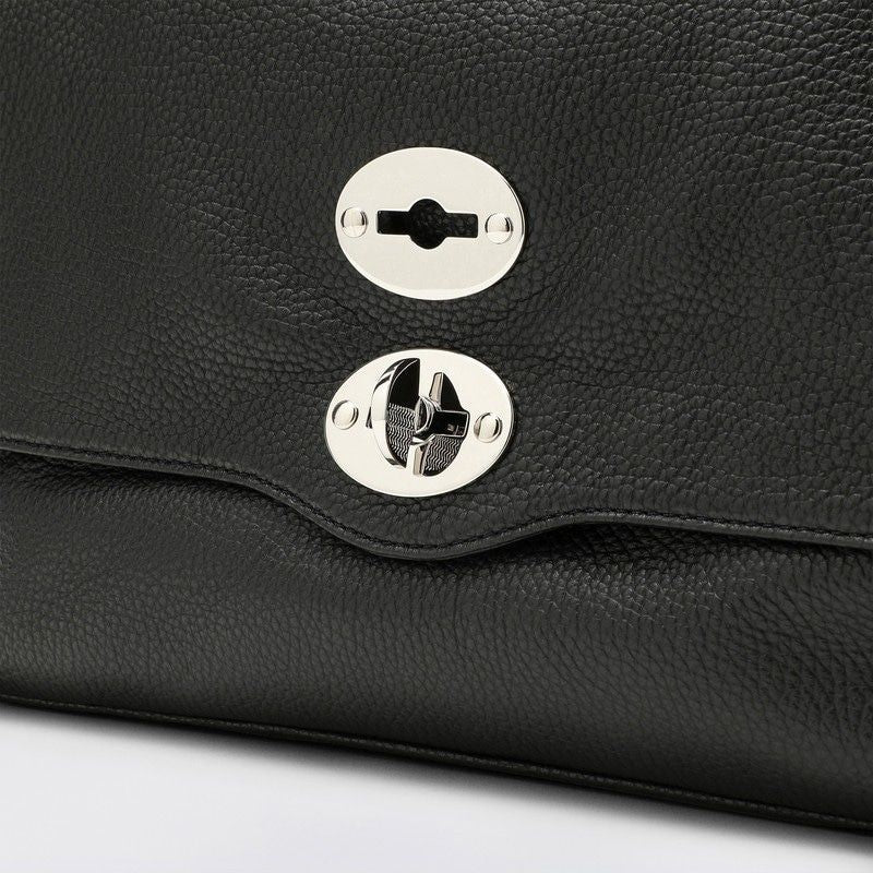 MEDIUM BLACK POSTINA BAG