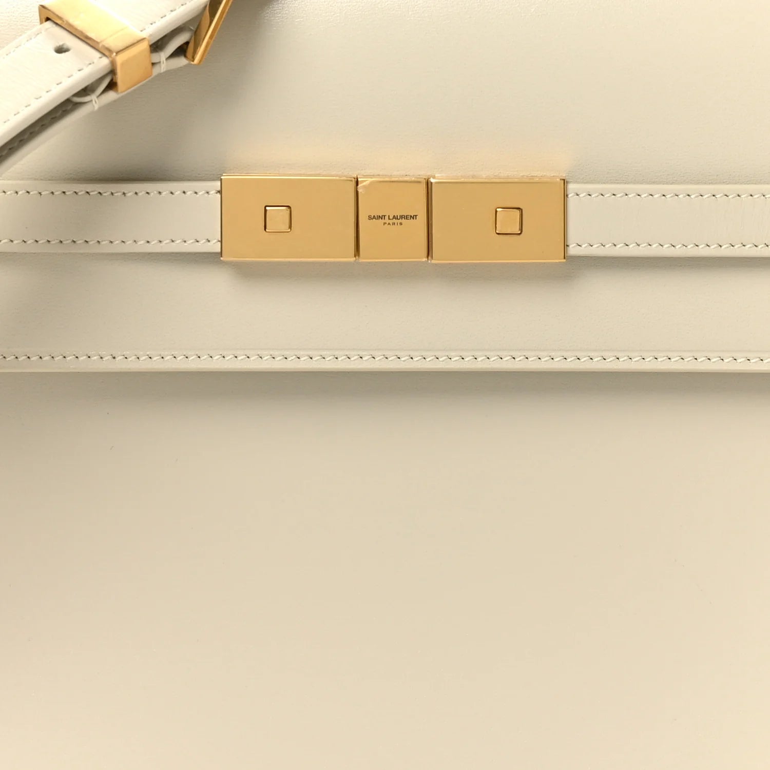 Smooth Calfskin Manhattan Shoulder Bag Crema Soft