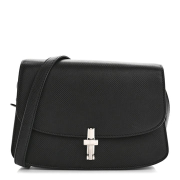 Stamped Saddle Calfskin the Sofia 8.75 Crossbody Black