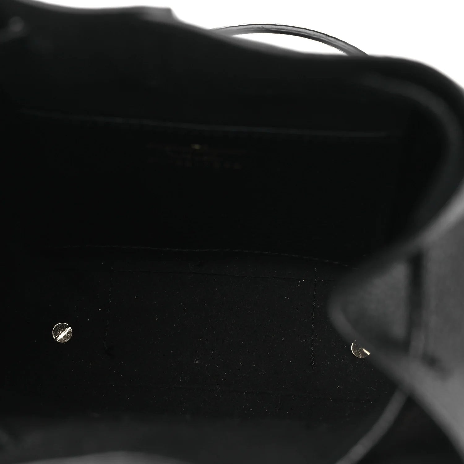 Grained Calfskin Mini Gancino Bucket Bag Black