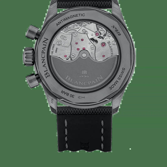 Unworn  Fifty Fathoms Bathyscaphe Chronographe Flyback, Black Ceramic, 43.6Mm, Ref# 5200-0130-B52A, Box and Papers