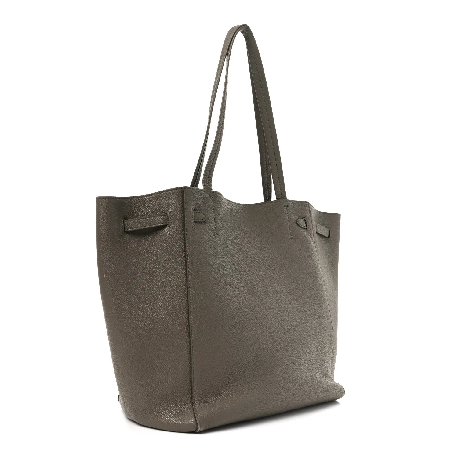 Soft Grained Calfskin Small Belt Cabas Phantom Taupe