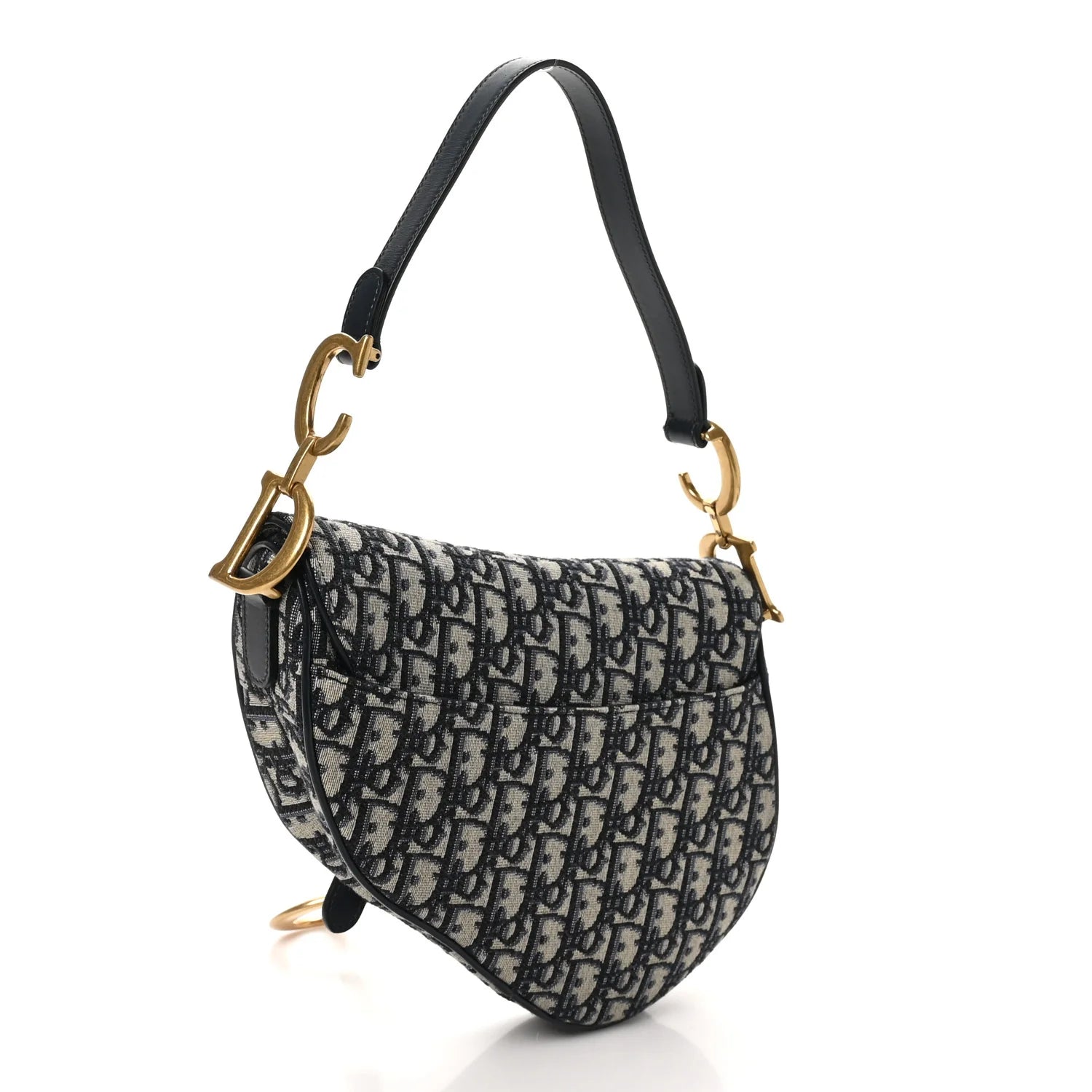 Oblique Saddle Bag Blue