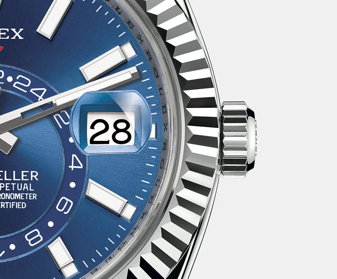 Sky-Dweller 42Mm, Oystersteel and 18K White Gold, Ref# 326934-0003