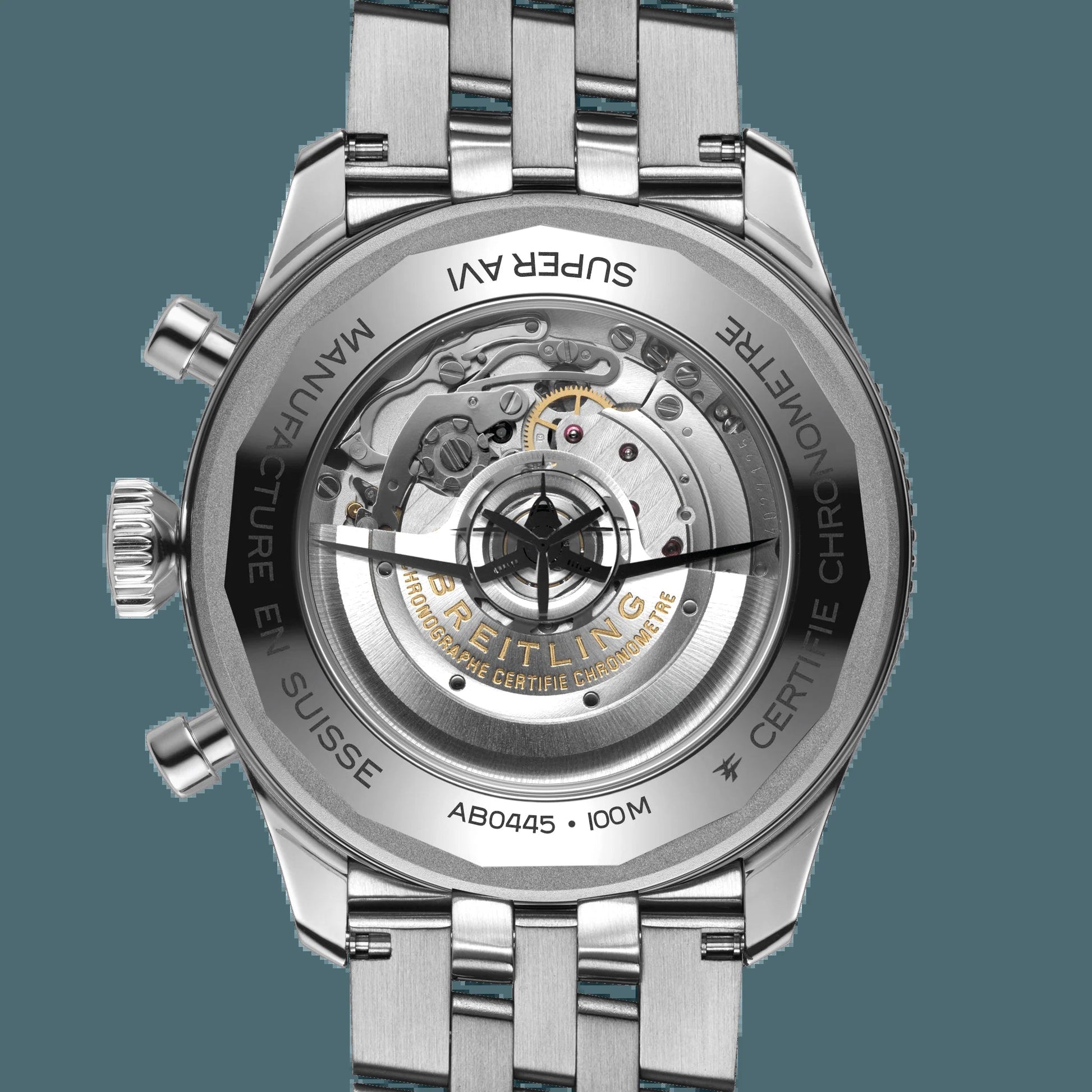 Classic AVI B04 Chronograph GMT 46 Tribute to Vought F4U Corsair, Stainless Steel, Ref# AB04451A1C1A1, Unworn 2024