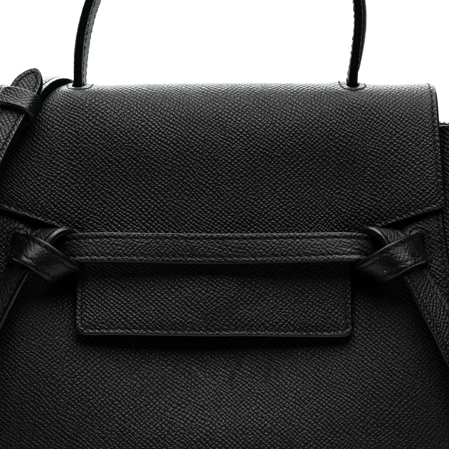 Grained Calfskin Nano Belt Bag Black