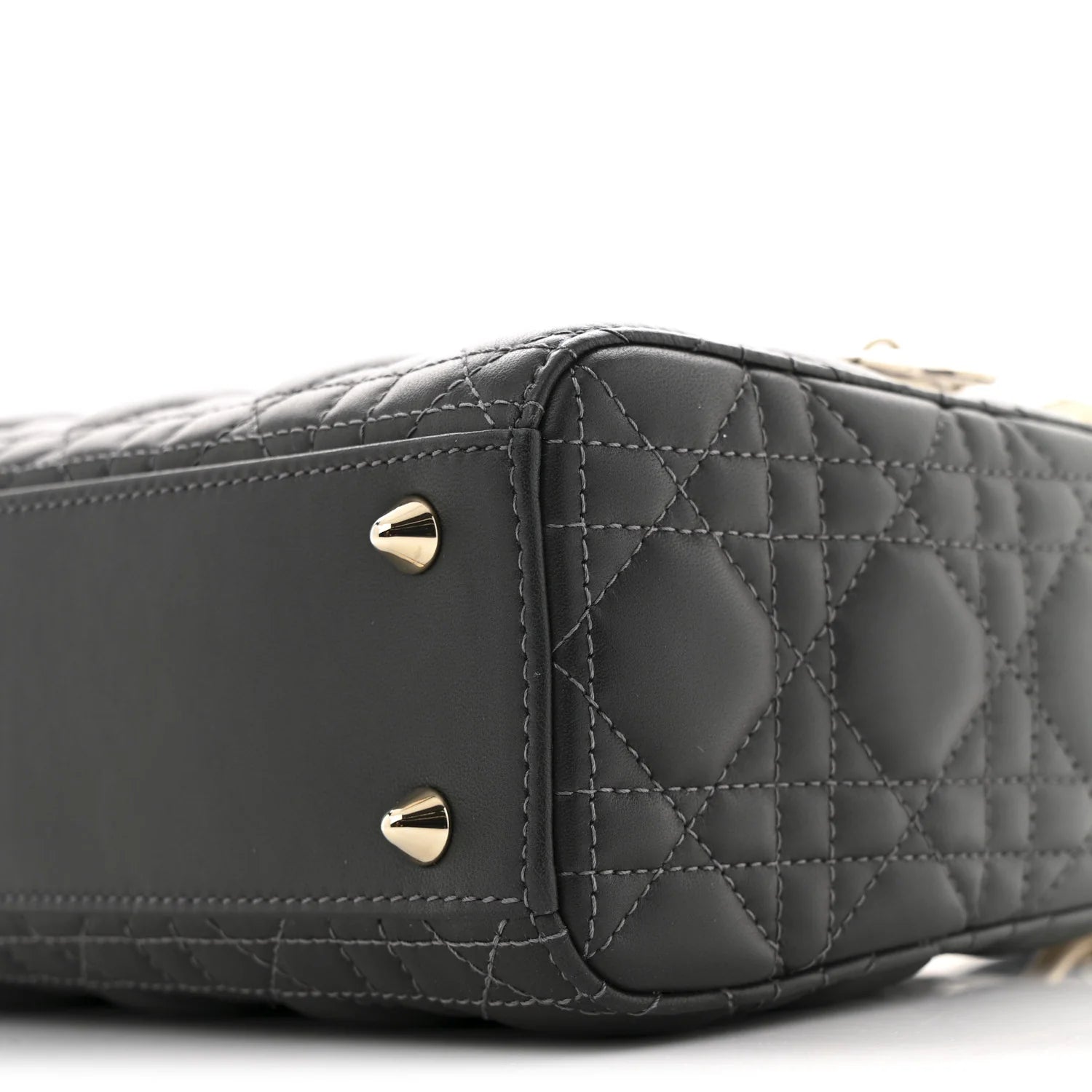 Lambskin Cannage Gradient Small My Abcdior Lady Dior Grey