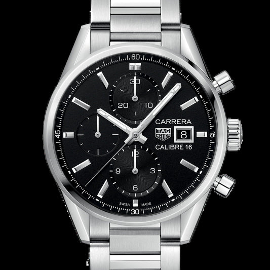 Unworn  Carrera Chronograph, Stainless Steel, 41Mm, Ref# CBK2110.BA0715, Box & Papers