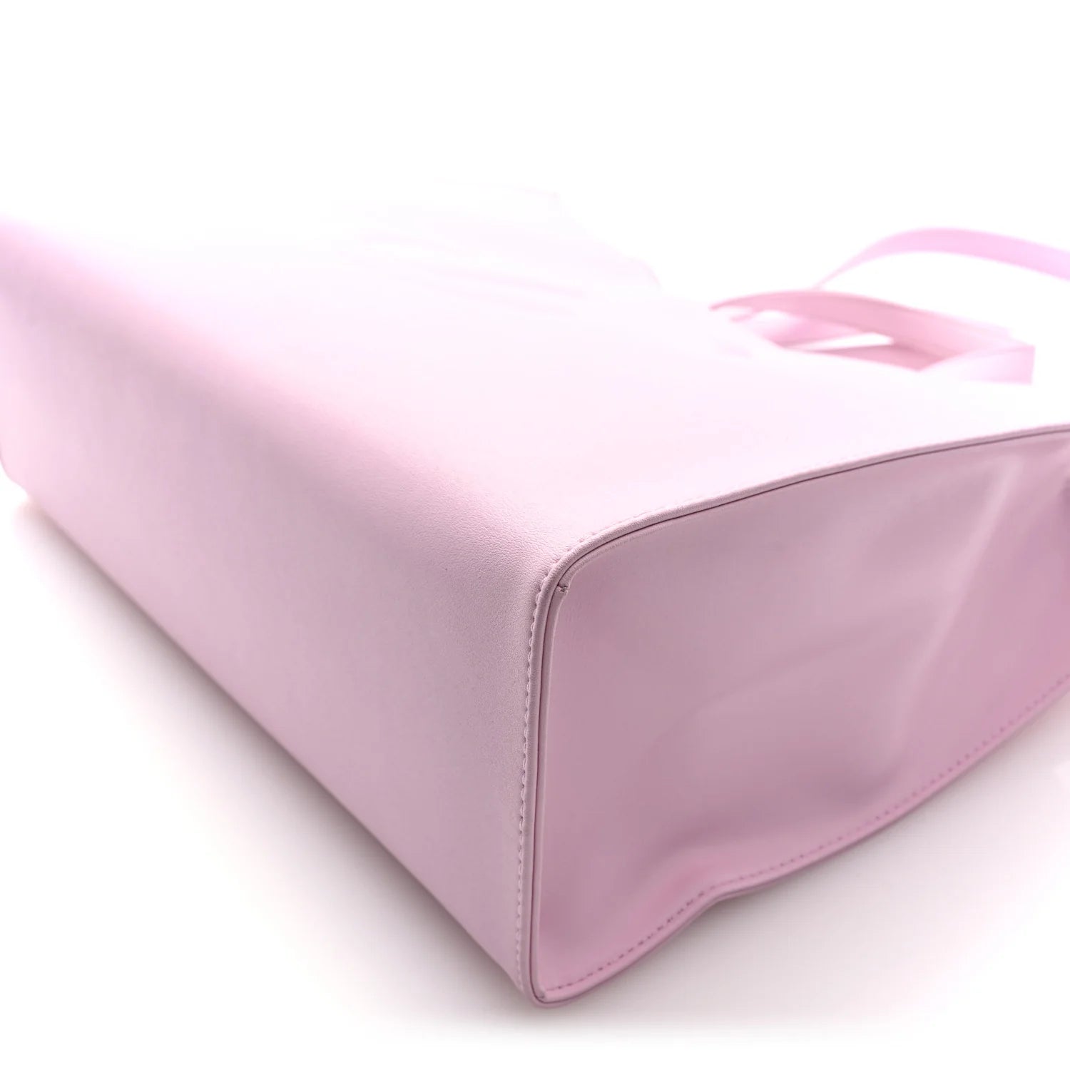 Vegan Leather Medium Shopping Bag Bubblegum