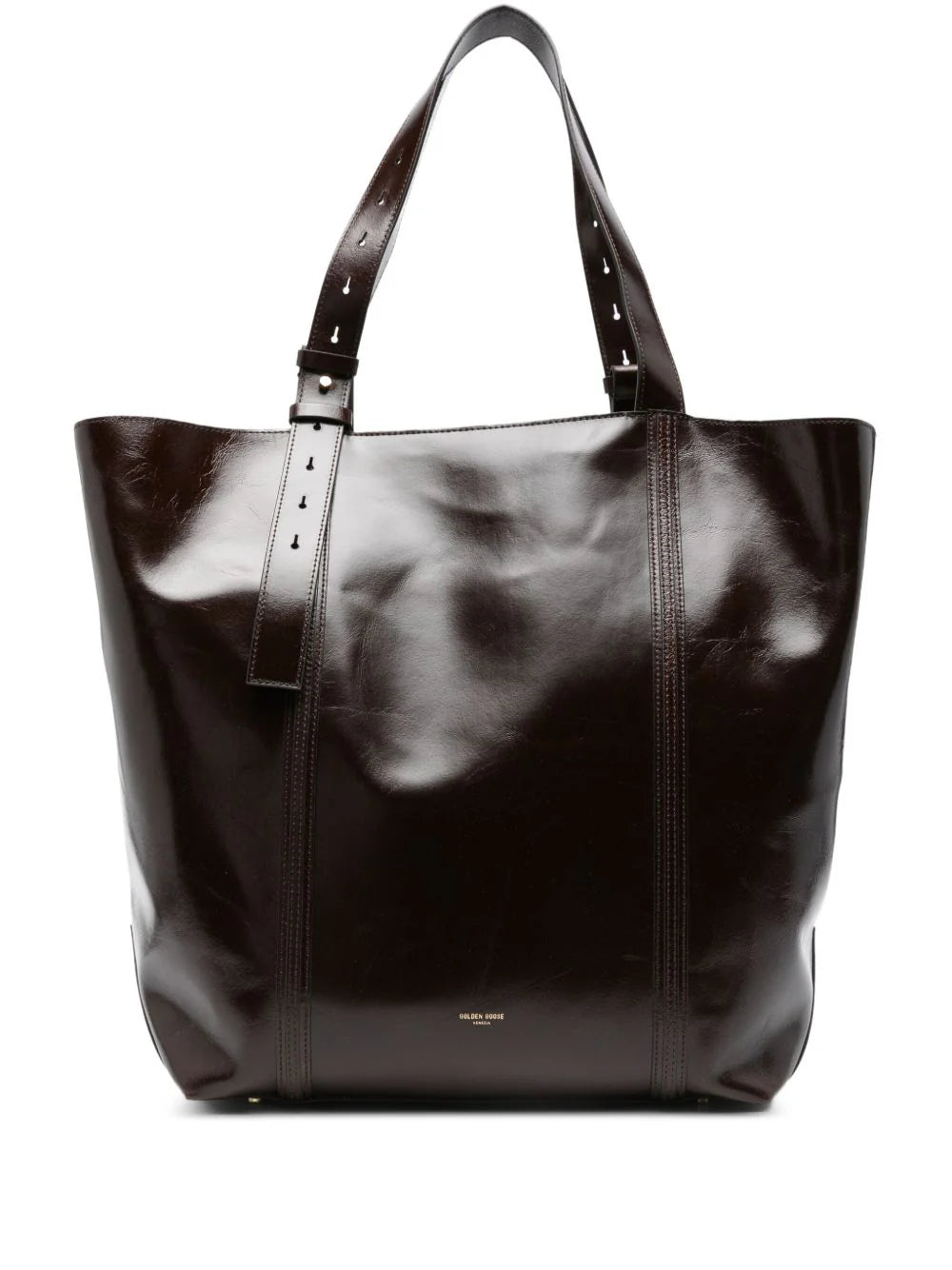 DARK BROWN LEATHER 24.7 SHOPPING BAG