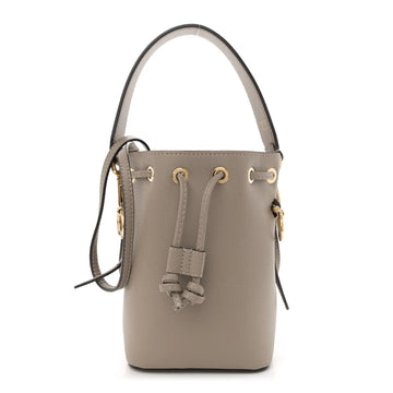 Vitello Cruise F Is  Mini Mon Tresor Bucket Bag Tortora