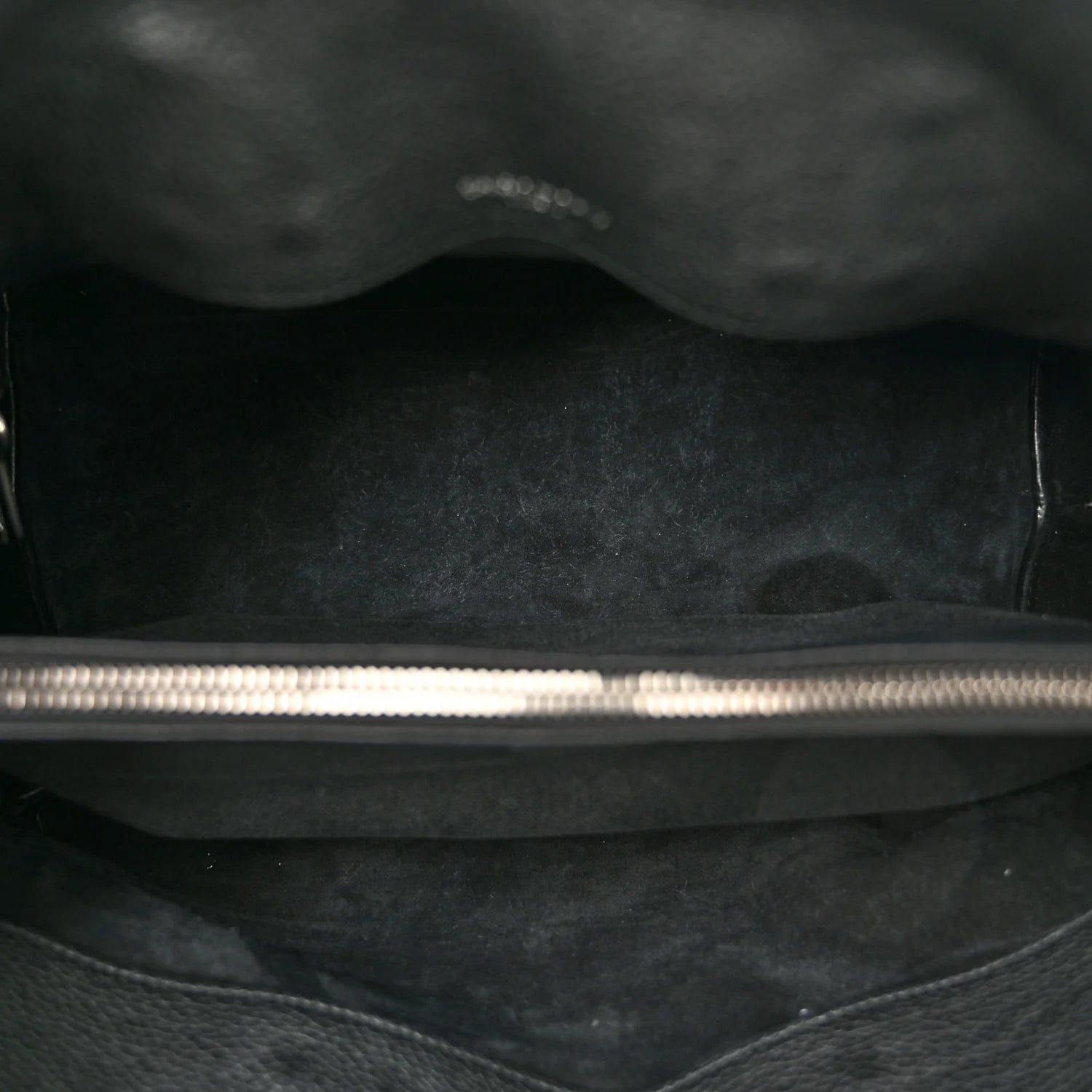 Grained Calfskin Small Supple Sac De Jour Black