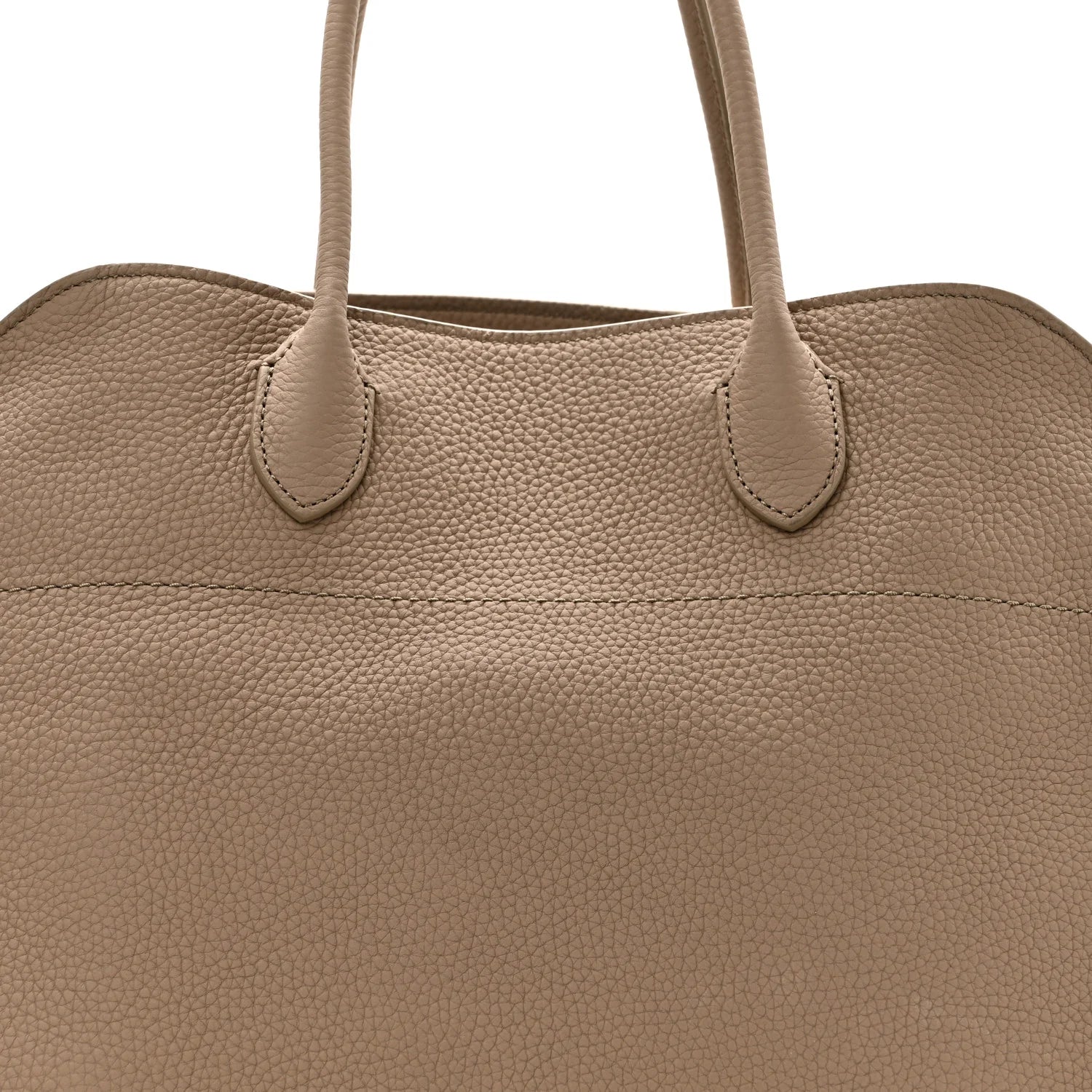 Matte Grained Calfskin Soft Margaux 15 Dark Taupe