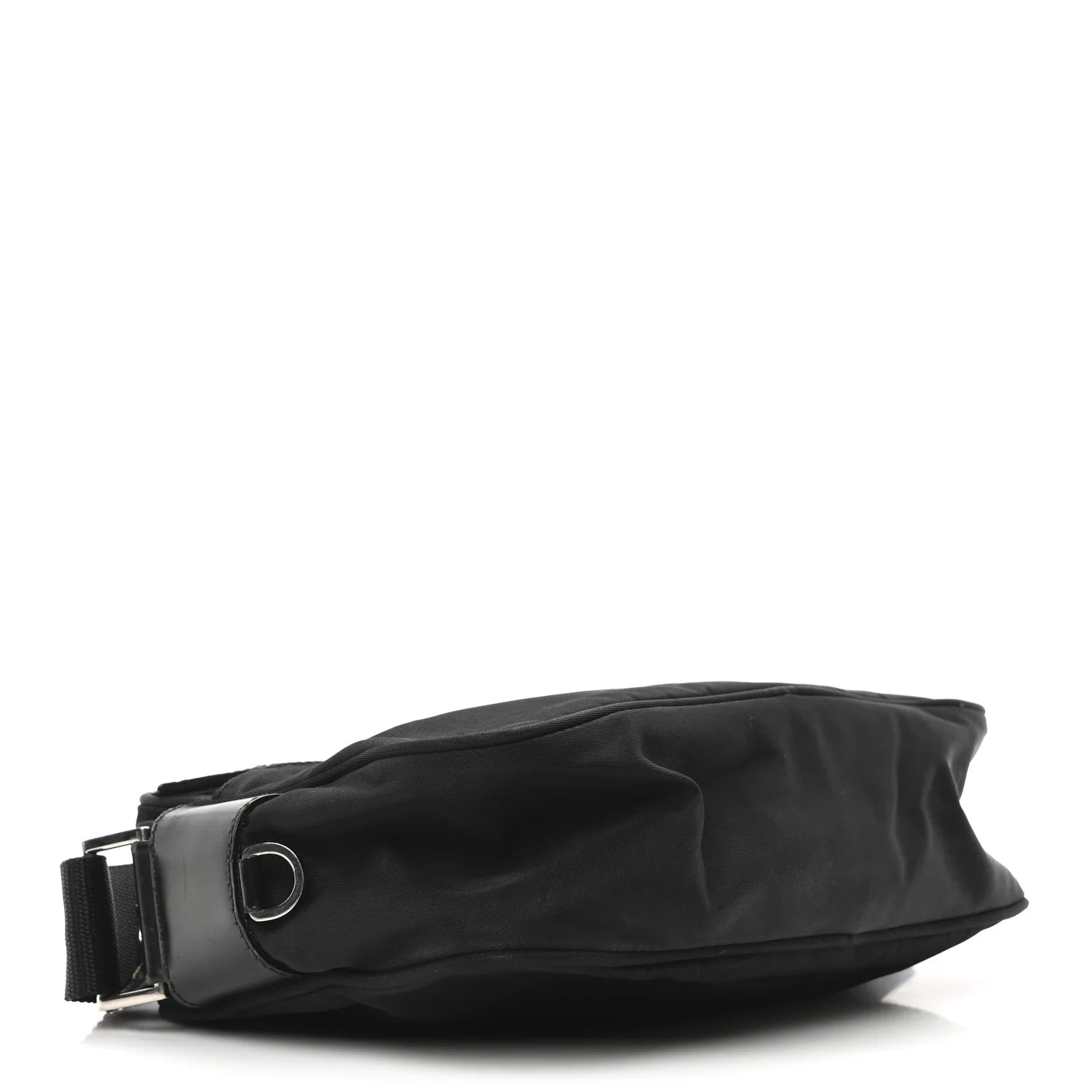 Tessuto Nylon Triangle Shoulder Bag Black