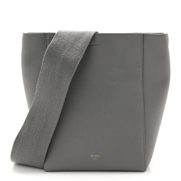 Soft Grained Calfskin Small Sangle Bucket Bag Kohl