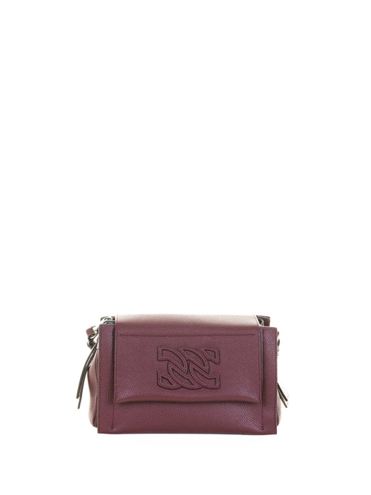 CHERRY LEATHER SHOULDER BAG