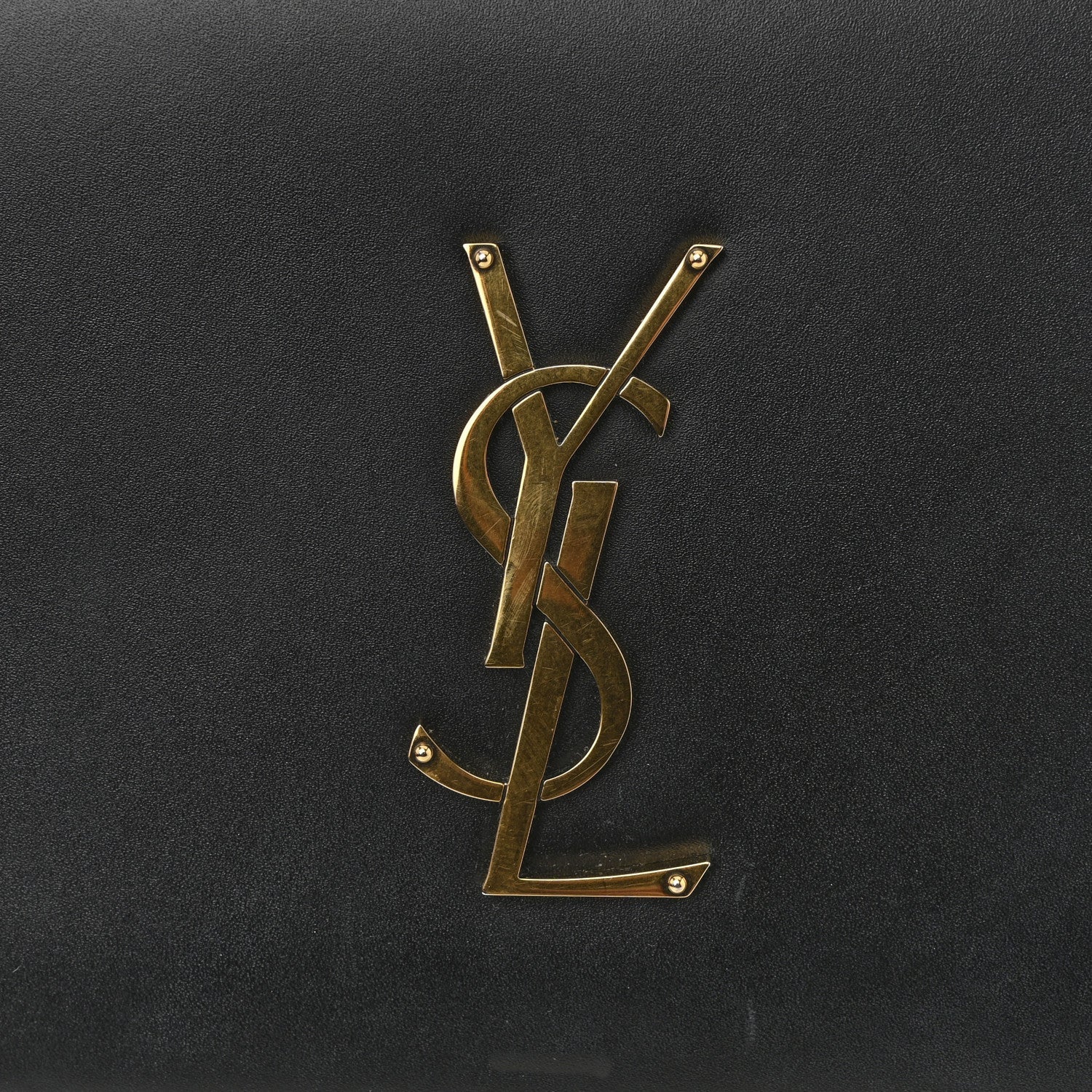 Smooth Calfskin Shoulder Bag Black