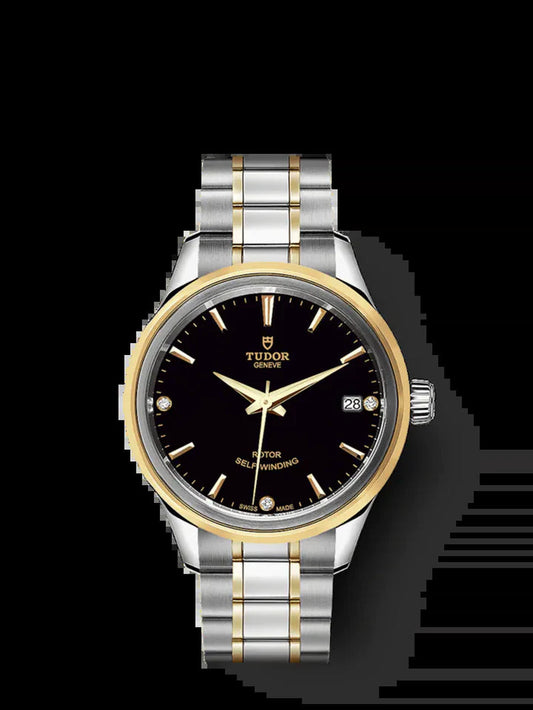 Style, Stainless Steel and Yellow Gold with Diamond-Set 34Mm, Ref# M12303-0006