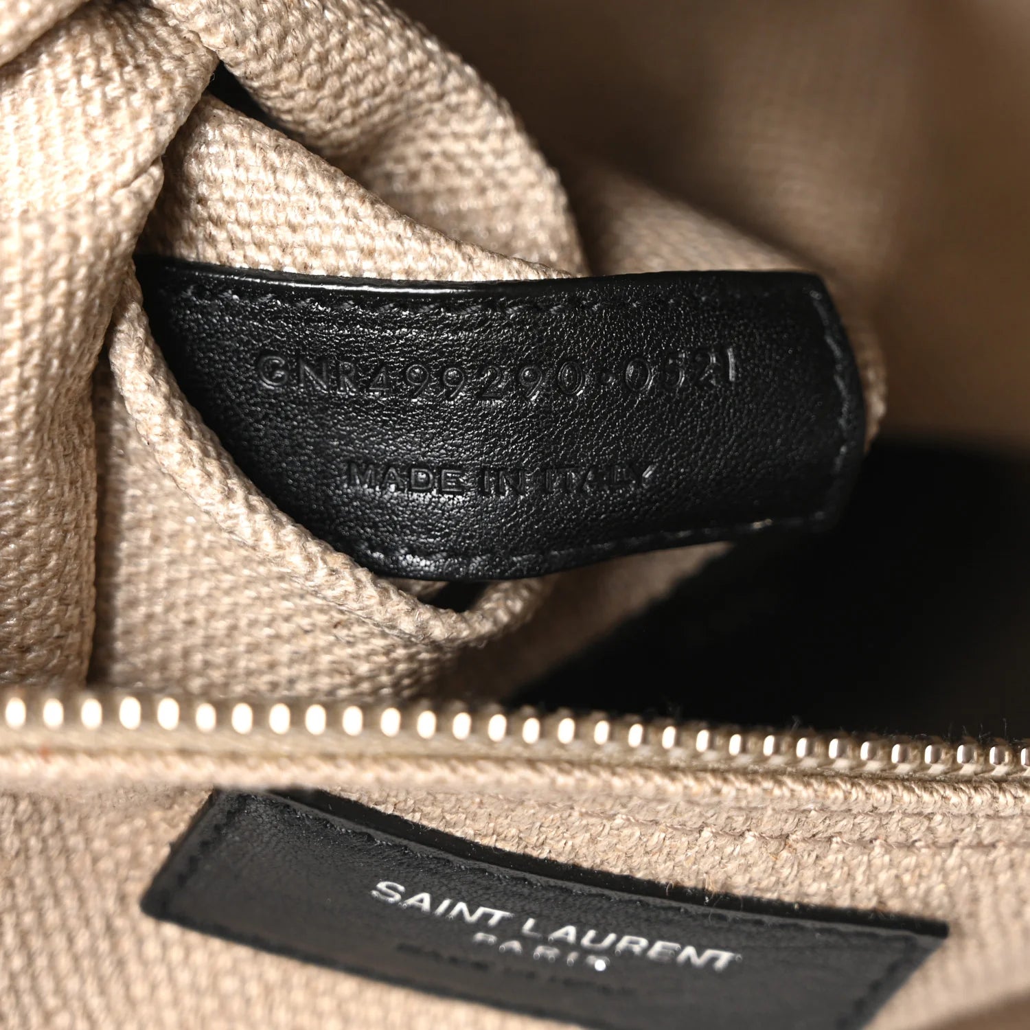 Linen Calfskin Rive Gauche Tote Optic White