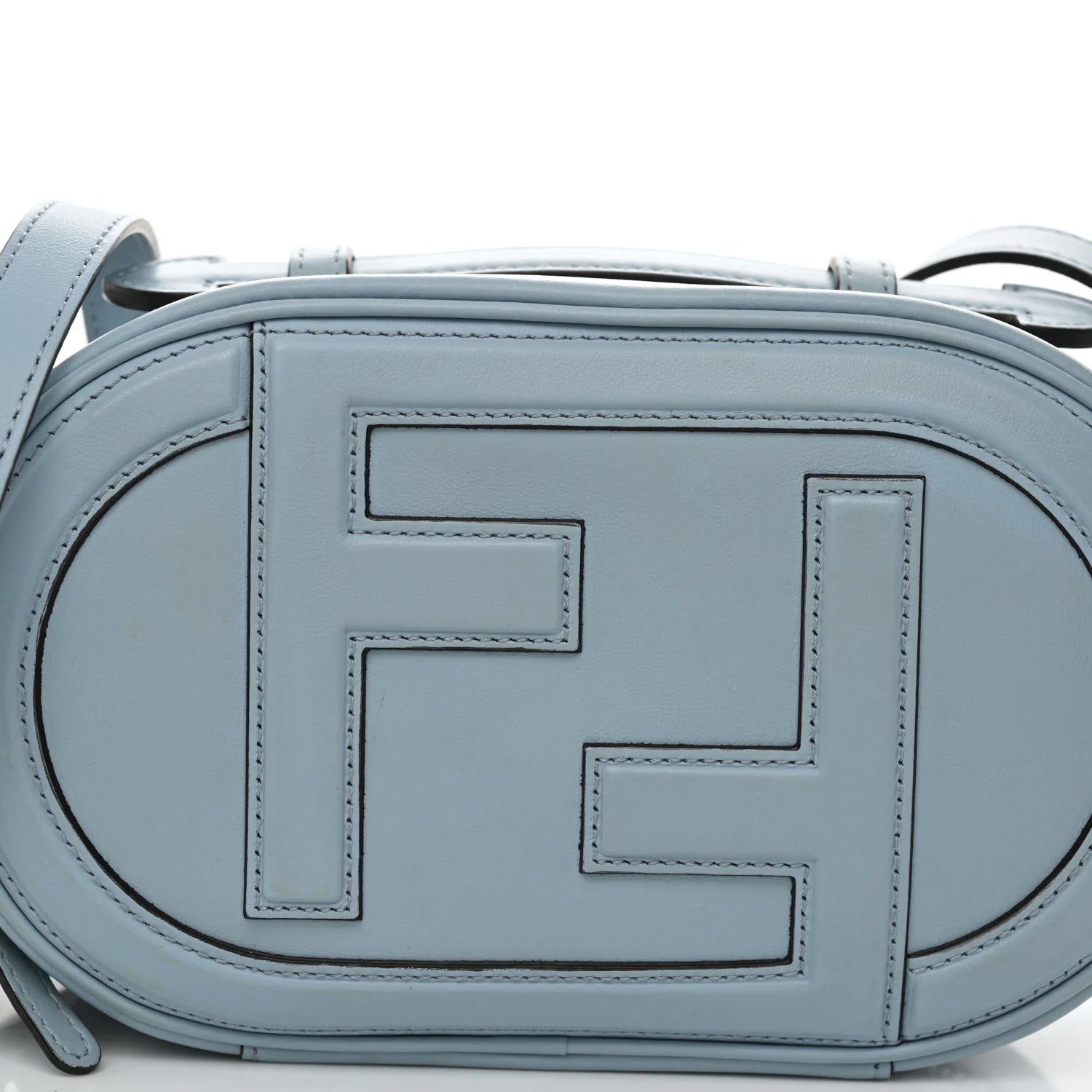 Vitello Grace Camoscio O'Lock Mini Camera Case Azzurro Baby