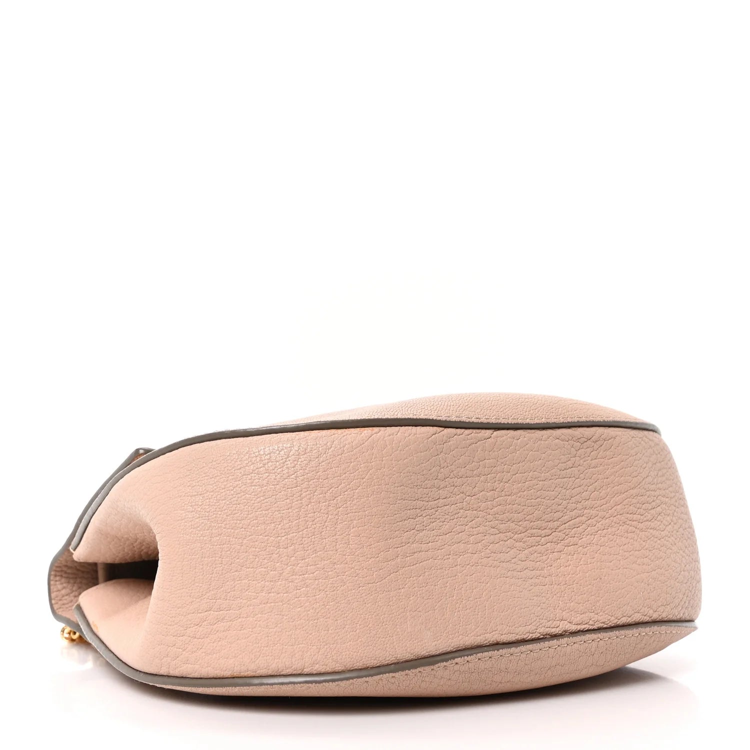 Grained Lambskin Drew Shoulder Bag Cement Pink